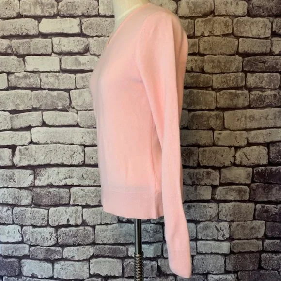 Croft & Barrow Pink V-Neck Sweater Size M - Picture 4 of 9